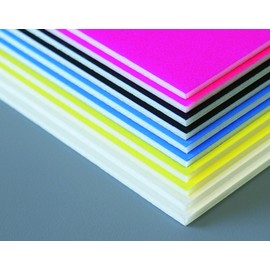 Arte BP-3CB-A4-BK New Color Board, 0.1 inch (3 mm) Thick, A4, Black, Pack of 2