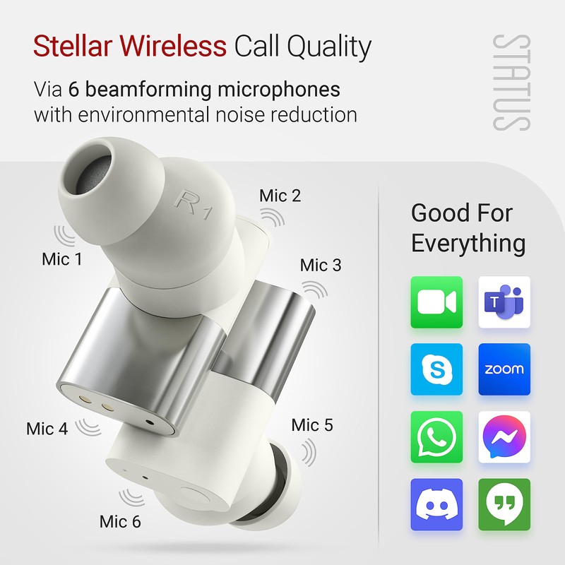 Status Audio Between 3ANC Bone Wireless Earbuds - Triple Driver