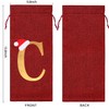 Burlap Wine Bag Christmas Wine Bag With Letters Wine Champagne