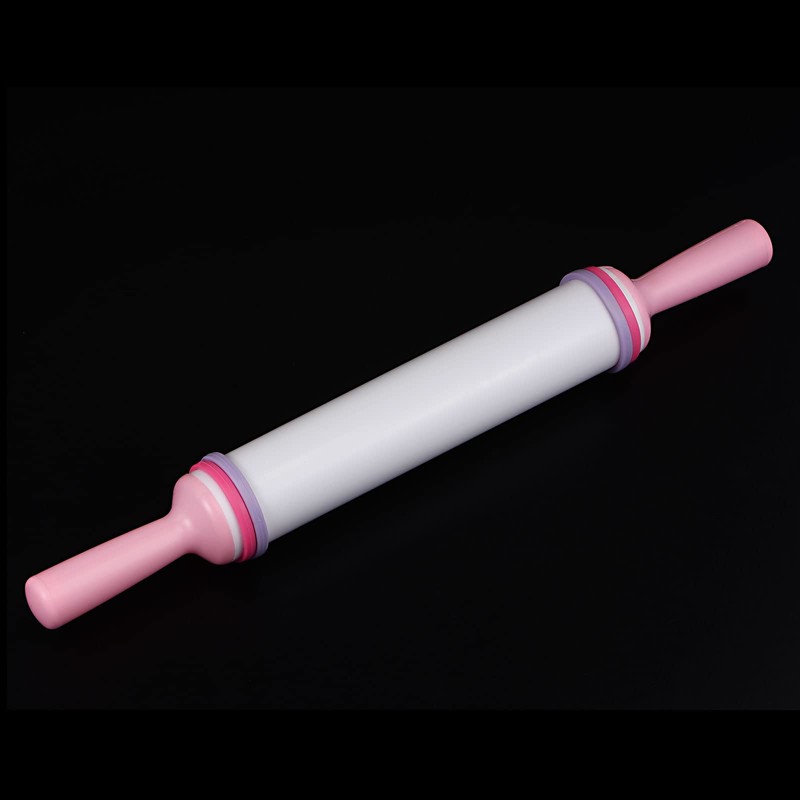 sourcing map Fondant Rolling Pin 14.57" x 1.57" Adjustable Guide
