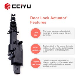 Front/Rear Right/Left Door Lock Actuators Door Latch Replacement Fits for 1997-2002 for Ford Expedition/F-150/F-250/Taurus 1998-2003 for LINCOLN Navigator/Town Car 746-157 746-158 2PCS