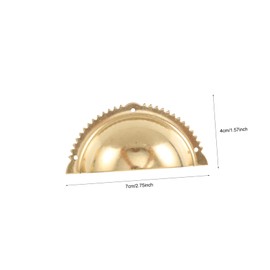 OSALADI 4pcs Decorative Shell Knobs Practical Drawer Cabinet Handles Home Decorating Accessories Easy to Install Vintage Half Design for Furniture