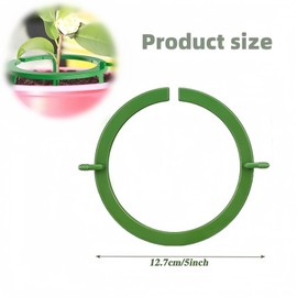 Wzenclave 4 Set Water Ring 5In 3 Leg Support Drip Emitter Drip Ring with Built in 1/8 in Barbed Inlet Fitting 3 Removable Stakes Easy Install Easy to Use