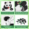 VEQENIFY 3-in-1 Panda Mini Building Blocks Panda Clamping Blocks Panda