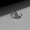 Esse Marcasite Sterling Silver Victorian English Rose Marcasite Ring (L)