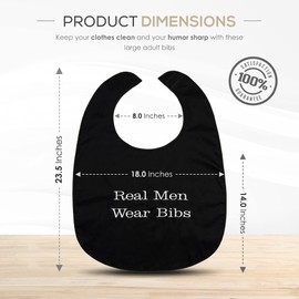Adult Bibs For Men and Women - Gag Gifts For Adults Funny, Best Gifts for Elderly, Over the Hill Gag Gifts for Men, Gag Gifts for Eating, Bibs for Women