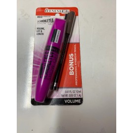 Rimmel  Scandaleyes Show Off Mascara #003 Extreme Black Bonus HAZEL Eye Brow