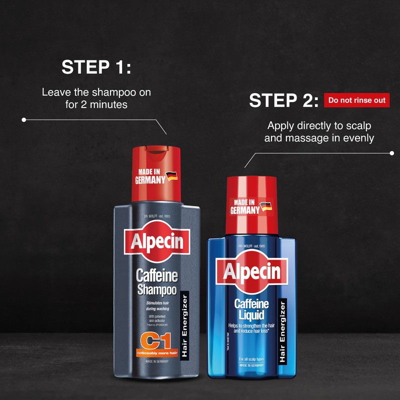Alpecin Caffeine Shampoo C1 (375ml) - Strengthens Hair Growth And