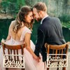 2 Chair Signs Wedding, Bride and Groom Wooden Signs for