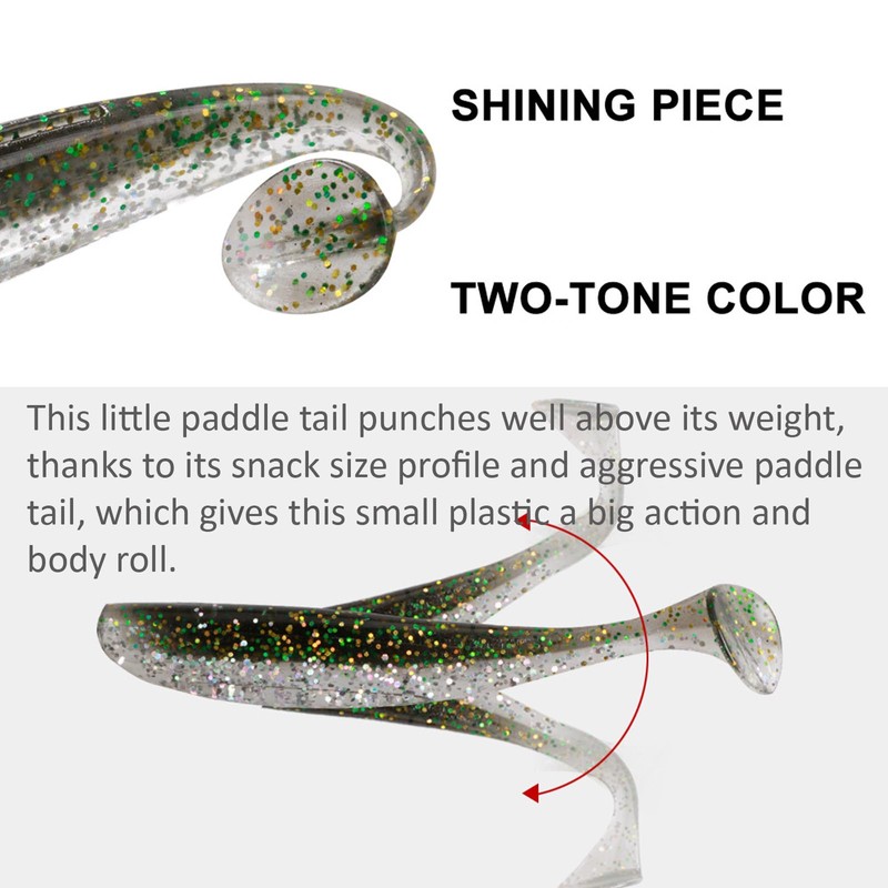 Soft Plastic Lures Bait Great for Sinker Hook Saltwater Fishing
