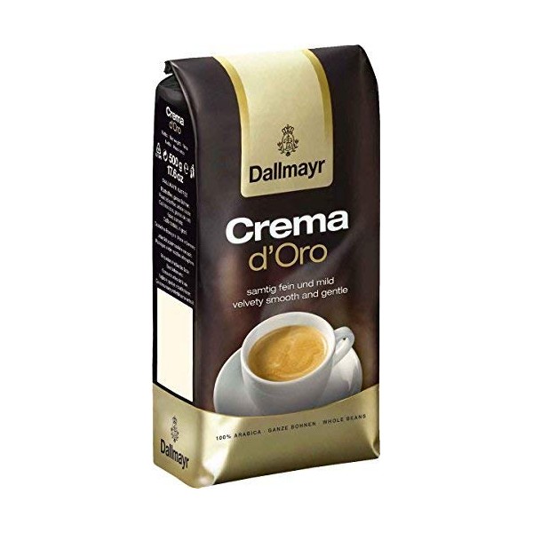 Dallmayr Crema D'oro Whole Beans Coffee 2 Packs X 17.6oz/500g