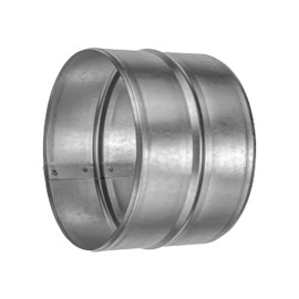 Vent Systems Galvanised Steel Pipe Connector 160mm Round Duct Extension - Metal Hose Coupling - Galvanised Pipe Connector