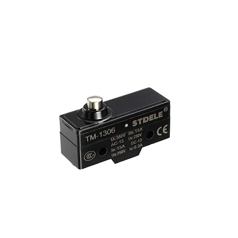 uxcell TM-1306 SPDT 1NO+1NC Short Reed Snap Button Lever Type