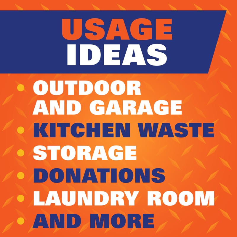 Hefty Strong Large Trash Bags, Black, 30 Gallon, 28 Count