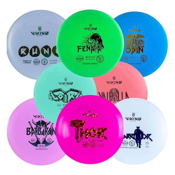 Viking Discs Original Disc Golf Set - 8 Disc Golf