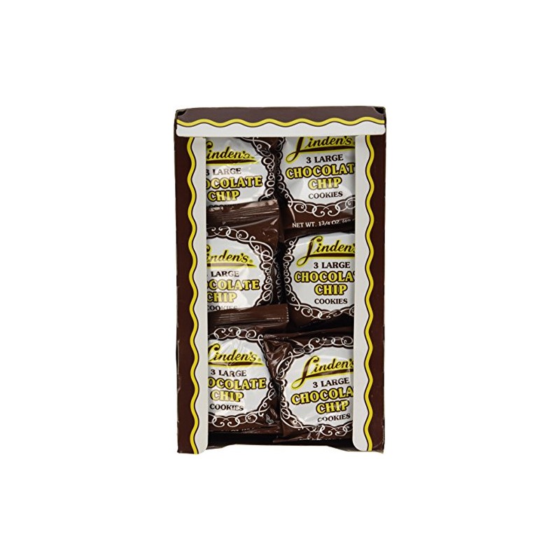 Linden's Chocolate Chip Cookies, 3 Cookies Per Pack (18-1.75oz. Packs