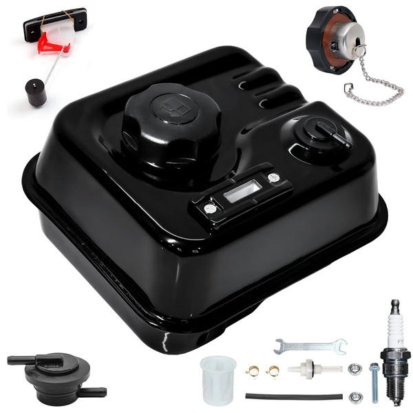 Fuel Gauge Gas Fuel Tank w/ Roll Over Valve for