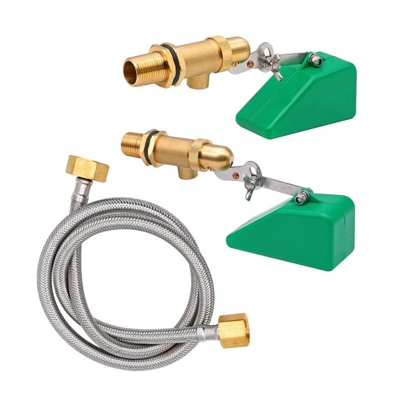 NAOEDEAH 2pcs Brass Float Valve for Water Tank 1/2 Inch