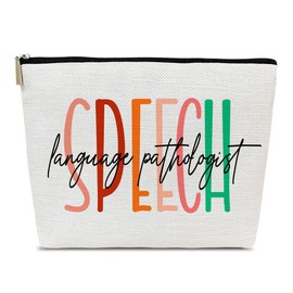 Speech Therapy Gifts Makeup Bag, SLP Gift, Thank You Graduation Gifts for Speech Language Therapist, Appreciation Gift for Speech Language Pathologist, Speech Language Therapist Gift Cosmetic Bag