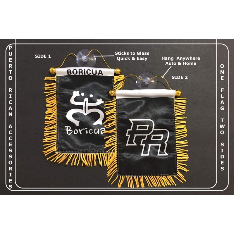 Puerto Rico flag home car accessories Boricua designs by us