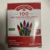 Holiday Time 100 MultiColor Mini Lights Green Wire Holiday Christmas
