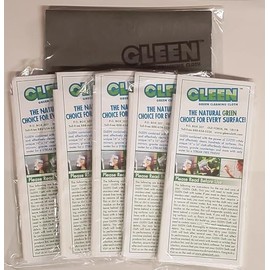 gleen 5 Cloth Pack w/1 Stainless Steel Cloth