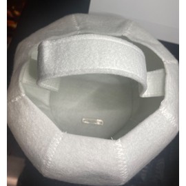 Creative Build A Basket White Felt  Round  Gift Basket Storage Bin Creative Craft 8In