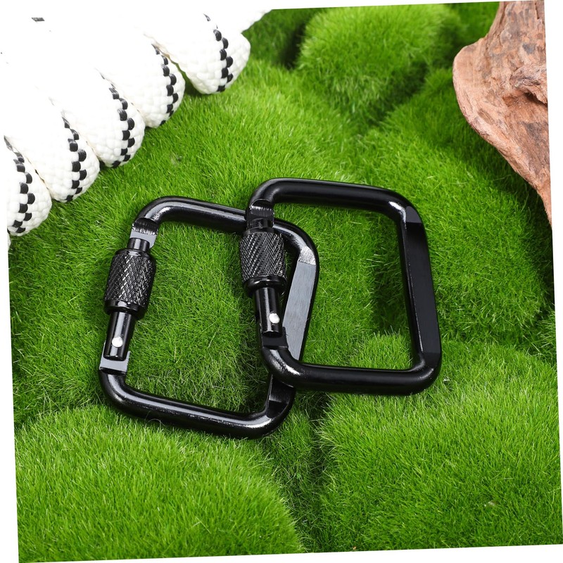 Totority 6 Pcs Heavy Duty Locking Carabiner Clips Durable Metal