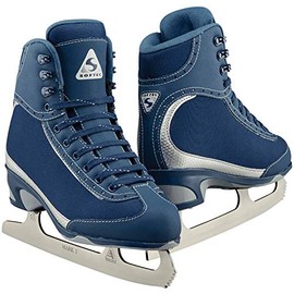 SKATE GURU Jackson Ultima Softec Vista ST3201 Figure Ice Skates for Girls/Color: Navy, Size: Youth 13