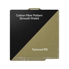 BIQU Panda Build Plate 256x256MM Double Side Textured&SMooth PEI PET PEO for Bambu Lab P1P P1S X1C A1 3D Printer HeatBed:_Textured Smooth PET