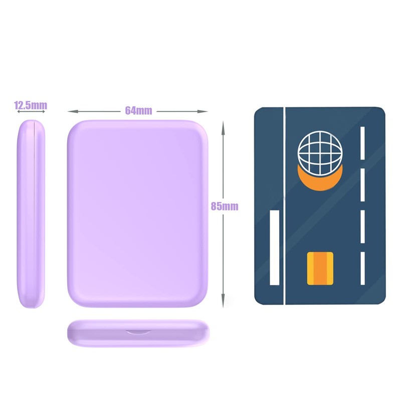 WOBSION Small Mirror with Lights,LED Compact Makeup Mirror,1x/3x Mini Travel
