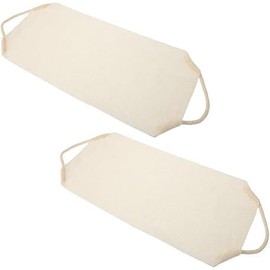 2 toallas exfoliantes de ducha, exfoliantes, exfoliantes, para limpieza corporal, 2 unidades (beige)