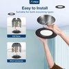 Amico 4 Pack 5/6 inch 5CCT LED Recessed Lighting, Dimmable,