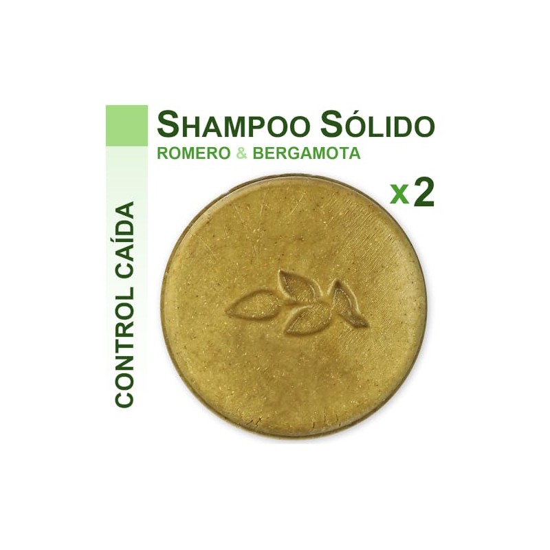 Kit de 2 Shampoos Sólidos de Romero y Bergamota, 100gr