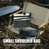 Outdoor Shoulder Bag Multifunction Multiple Department Adjustable Strap Portable Mini