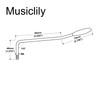 Musiclily Pro Steel 6mm Thread Tremolo Arm Whammy Bar for