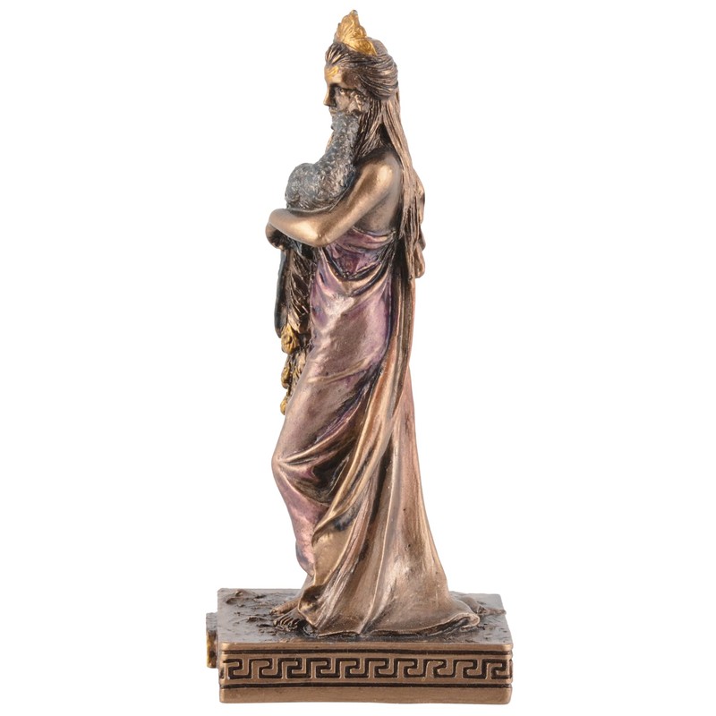 Veronese Miniature Figurine Greek Goddess Hera - Painted with Bronze