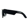 Kush Gangster Rectangular Squared All Black Horn Rim Sunglasses Matte