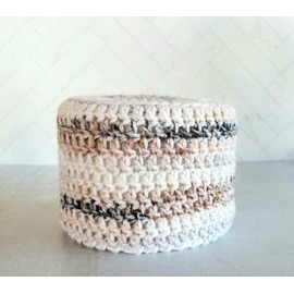 Crochet Toilet Paper Cover, Mega Roll Size - Toilet Paper Cozy (Sand Dunes)