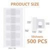 500PCS Clear Binder Hole Reinforcement Stickers, Self-Adhesive Hole Punch Reinforcement
