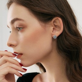 MEIDERBO 925 Sterling Silver Viking Earrings for Men Women Viking Raven/Spike/Celtic Knot/Tree of Life Drop Huggie Hoop Stud Ear Cuff Earrings Norse Viking Runes Jewelry Gifts, Sterling Silver, No