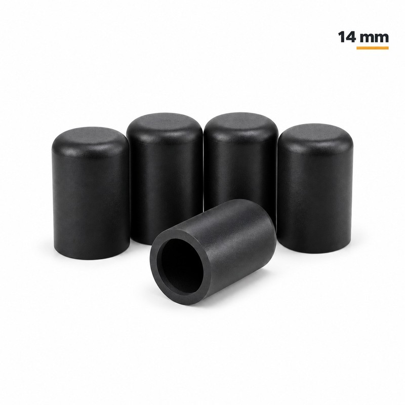 Silicone Vacuum Caps – 5-Pack Black Blanking Plugs for Engine