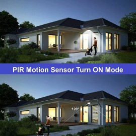 Unbranded Solar Motion Sensor Light Outdoor 240 LED 16.4Ft 3 Mode Solar Panel +Remote 2PCS
