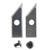 2pcs Carbide Insert Cutters 27x9x1.5mm, for Replacement Inserts V-Groove 60-Degree