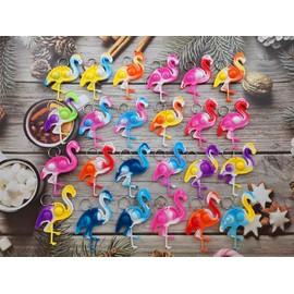 Roaqua 24 Packs Flamingo Bulk Mini pop Fidget Gift for Holiday Boys and Girls Kids Party Favors Supplies and Classroom Students Prize