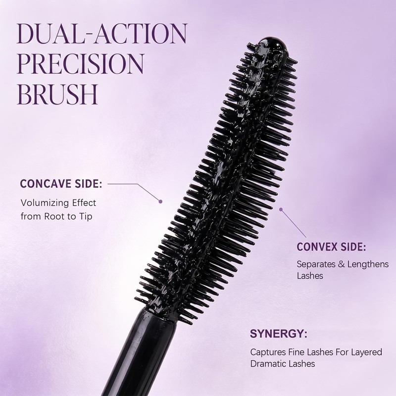 Tubing Mascara for Older Women 60 Plus, Lengthening Mascara Black