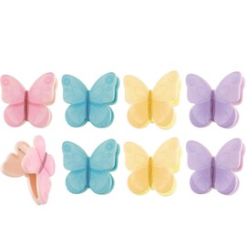 COOK WITH COLOR Cute Bag Clips - Funny Snack Clips, Magnetic Chip Clips for Bags - Kitchen and Food Bag Clips for Airtight Seal for Food Storage, More Butterflies, Pack of 8