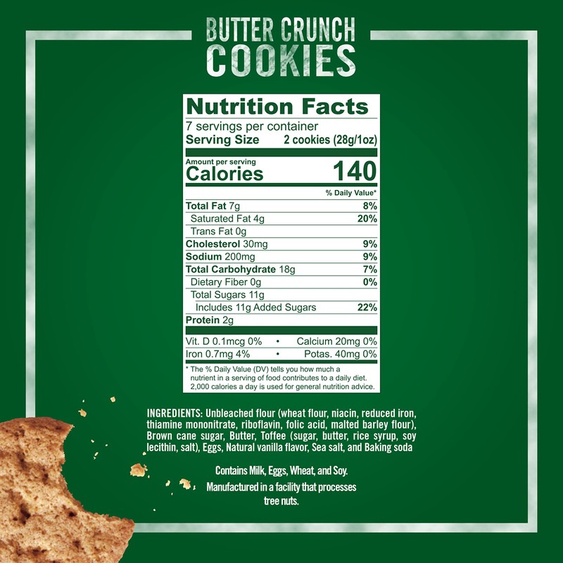 Tate's Bake Shop Butter Crunch Cookies, 7 oz