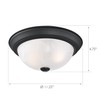 Design House 588251 2pk Ceiling Light, 2, Matte Black, 2