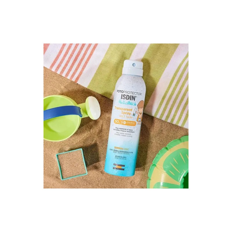 Bloqueador Solar Isdin Wetskin Pediatrics Spf50 Transparente